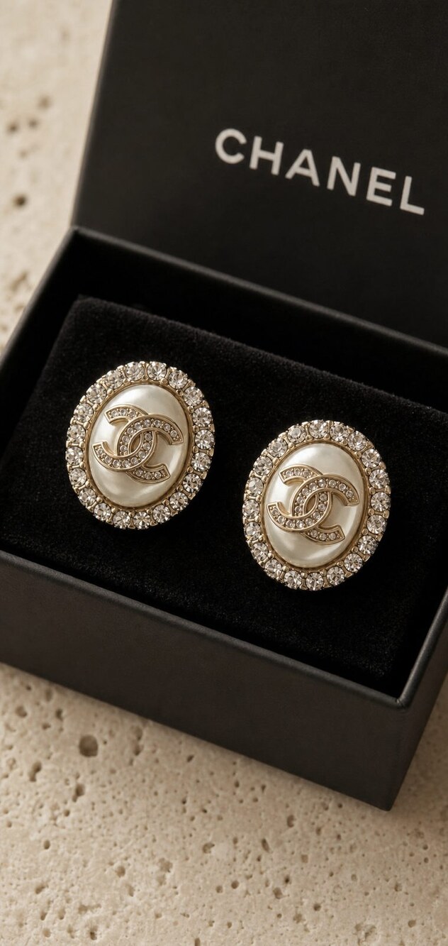 CHANEL Classic Parisian Earrings Style 34 | New with Box - Picture 4 of 9